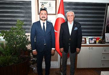Başkan Ölmez'den Başkan Topaloğlu'na nezaket ziyareti