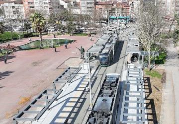 1 tramvay aracı aynı anda 600 yolcu taşıyacak