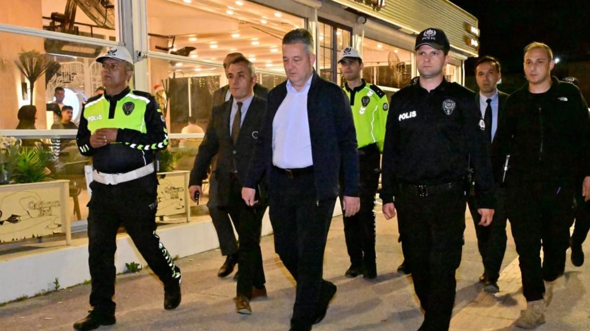 Emniyet Müdürü Arzum Nazman Gökkuşağı Caddesi’nde incelemelerde bulundu