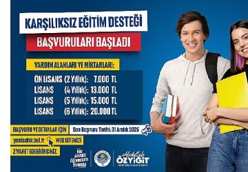 Yenişehir Belediyesinin Karşılıksız Eğitim Desteği Başvuruları Başladı