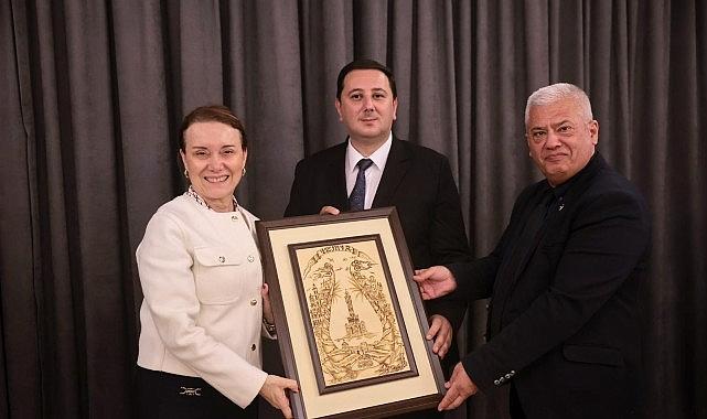 Konak'ta Makedonya rüzgarı esti: Başkan Mutlu, Enes İbrahim ve heyetini ağırladı