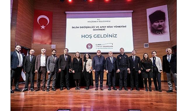 Keçiören'de “İklim Değişikliği ve Afet Risk Yönetimi" Semineri Düzenlendi