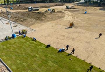 Lunapark alanına yeşille bütünleşen Zeytin Sahne geliyor