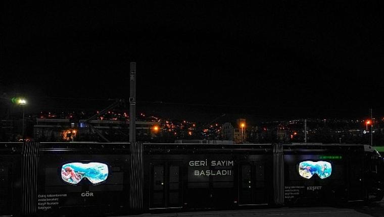 Kocaeli'de tramvaylar su altı dünyasına dönüştü