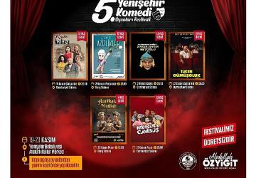 5. Yenişehir Komedi Oyunları Festivali Başlıyor