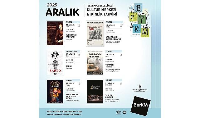 Bergama Belediyesi Kültür Merkezi'nde Aralık Ayı Dopdolu Geçecek