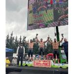 Kemer Belediye güreşçileri kürsüye çıktı