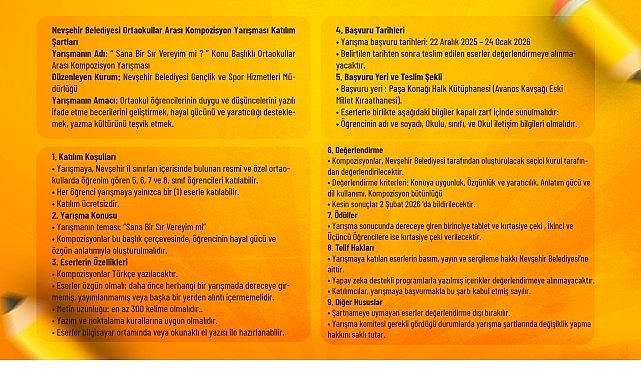 Sana Bir Sır Vereyim mi? Temalı Kompozisyon Yarışması