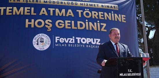 Fen İşleri Müdürlüğü Binasının Temeli Törenle Atıldı