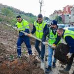 Zümrütevler'in parkları geri dönüşümle yenileniyor
