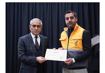 Aliağa'da Orman Yangınlarıyla Mücadele Eden Personele Teşekkür Belgesi