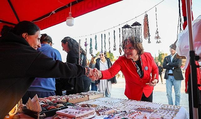 Didim'de Emekçi Kadınlar Pazarı Kent Meydanı'nda açıldı