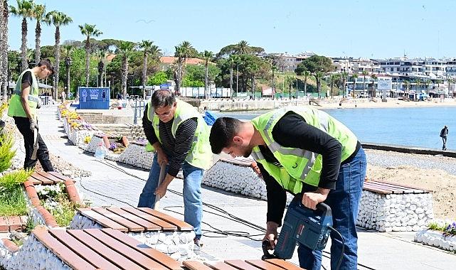 Başkan Çerçioğlu Altınkum'u Rengarenk Çiçekler ile Süslüyor