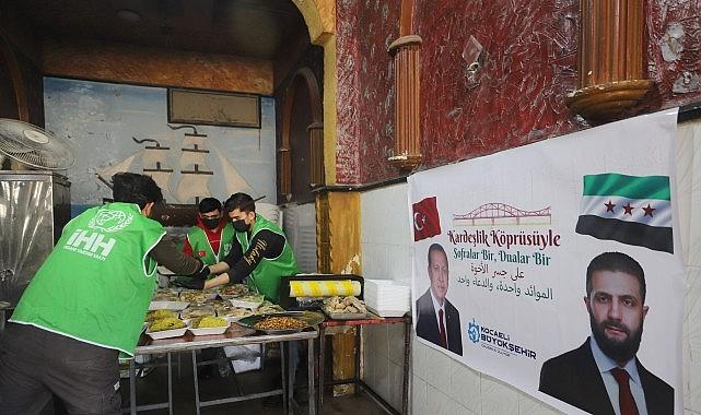 Suriye Rakka'da Büyükşehir'le iftar bereketi