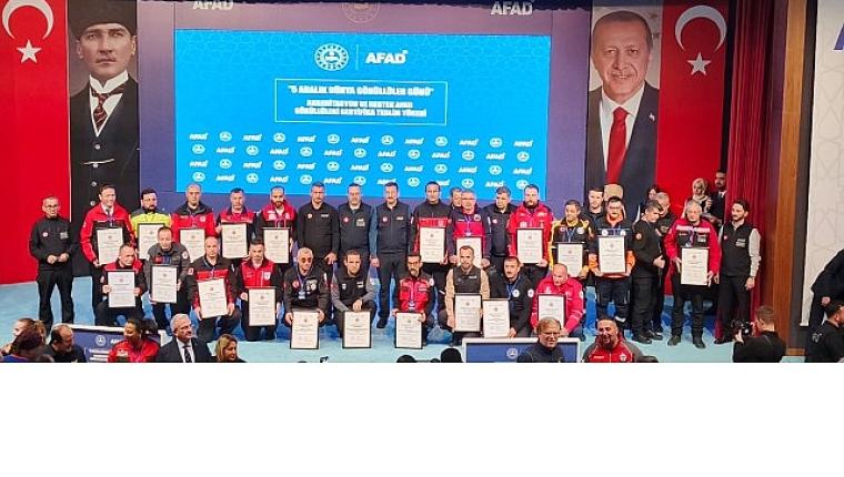 BAYRAK ekibi, AFAD tarafından akredite edildi