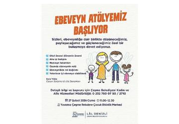 Çeşme Belediyesi'nden ebeveynlere destekleyici atölye