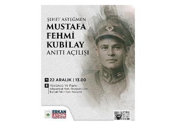 Devrim Şehidi Kubilay Osmangazi'de Anılacak