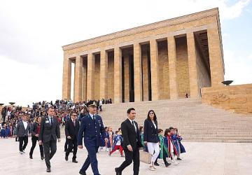 Çankayalı Minikler Atasının Huzurunda