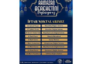 Saray, iftar sofralarında buluşacak