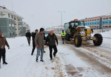 Adıyaman İndere’de Kar Mesaisi