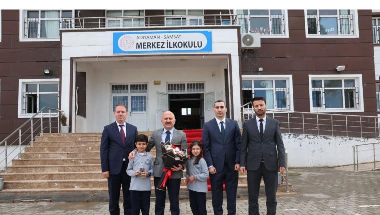 Vali Varol, Samsat Merkez İlkokulu öğrencileriyle buluştu