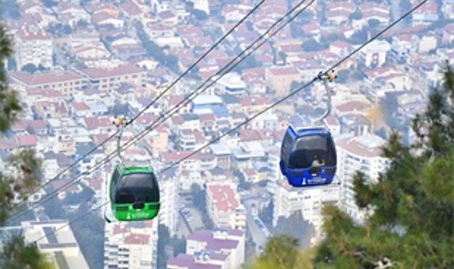 Balçova Teleferik Tesisleri'nde bakım zamanı
