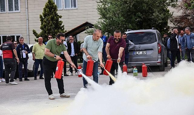 Çankaya Belediyesi Personeline Yangın Eğitimi ve Tatbikat