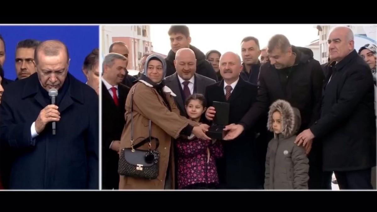 Cumhurbaşkanı Erdoğan, Adıyaman İndere Konutları anahtar teslim törenine video konferans ile katıldı