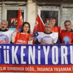 Birleşik Kamu-İş Konfederasyonu üyeleri iş bıraktı: ‘Açlık sınırında değil, insanca yaşamak istiyoruz’