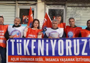Birleşik Kamu-İş Konfederasyonu üyeleri iş bıraktı: ‘Açlık sınırında değil, insanca yaşamak istiyoruz’