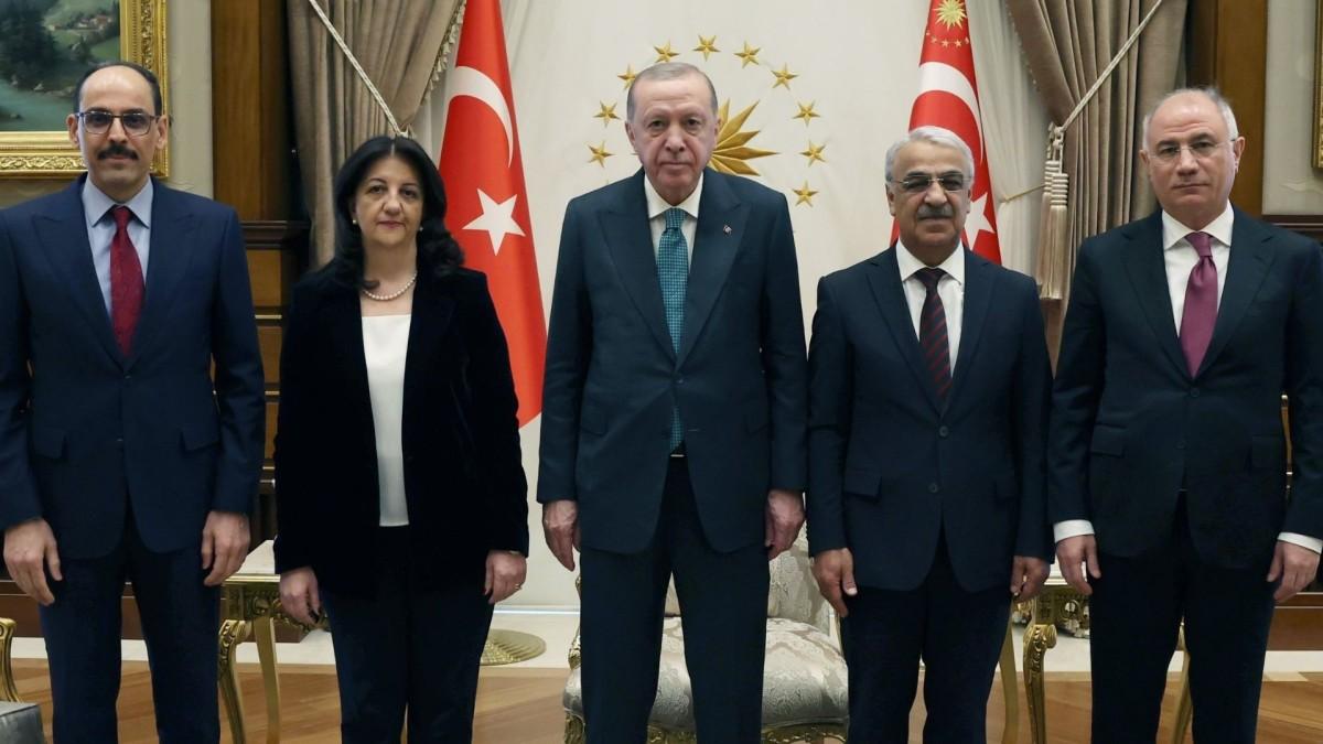 DEM Heyeti Cumhurbaşkanı Erdoğan’la görüştü: Partiden ilk açıklama geldi