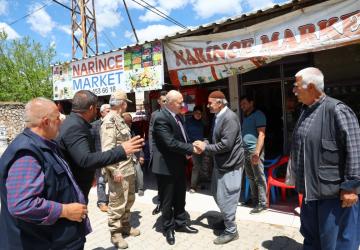 Vali Abdullah Küçük Kahta’da esnaf ve vatandaşlarla bir araya geldi