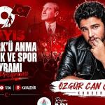 Gençlik ve Spor Bayramı'nda Özgür Can Çoban Sahne Alacak