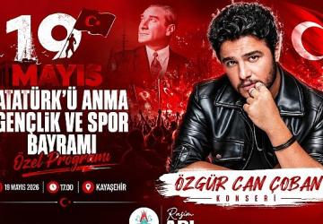 Gençlik ve Spor Bayramı'nda Özgür Can Çoban Sahne Alacak