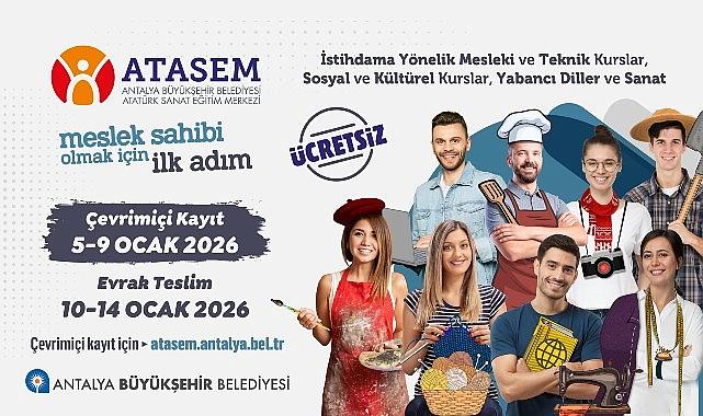 ATASEM'de ikinci dönem kayıtları başlıyor