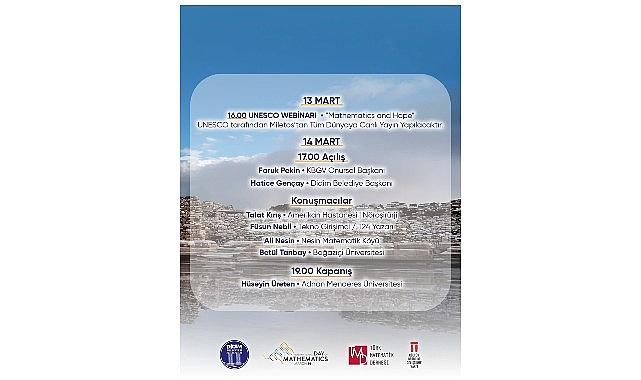 Didim Belediyesi Uluslararası Matematik Günü Etkinliğine Ev Sahipliği Yapıyor