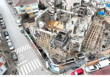 Yeni Kuruçeşme Merkez Camii şekillenmeye başladı