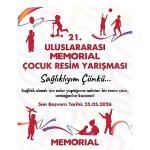 21. Memorial Uluslararası Çocuk Resim Yarışması İçin Son Başvuru 25 Mayıs