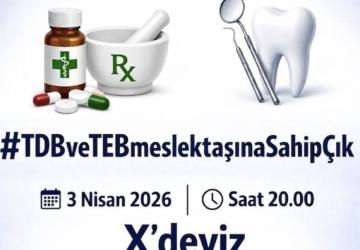 Diş Hekimleri ve Eczacılar X Üzerinden Seslerini Duyuracak