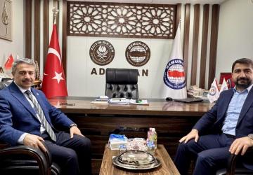 Mustafa Alkayış, Memur-Sen İl Temsilcisi Mehmet Demir’i ziyaret etti