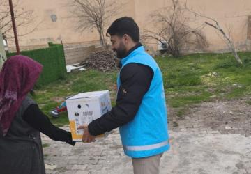 Kahta KYK öğrencilerinden ihtiyaç sahiplerine ramazan desteği