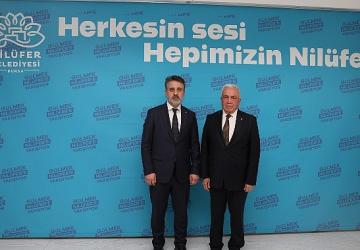 Başkan Şadi Özdemir, Şahin Biba'yı Ağırladı