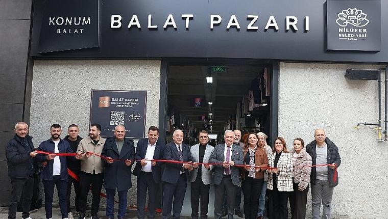 Nilüfer'in 8'inci giyim pazarı Balat'ta açıldı