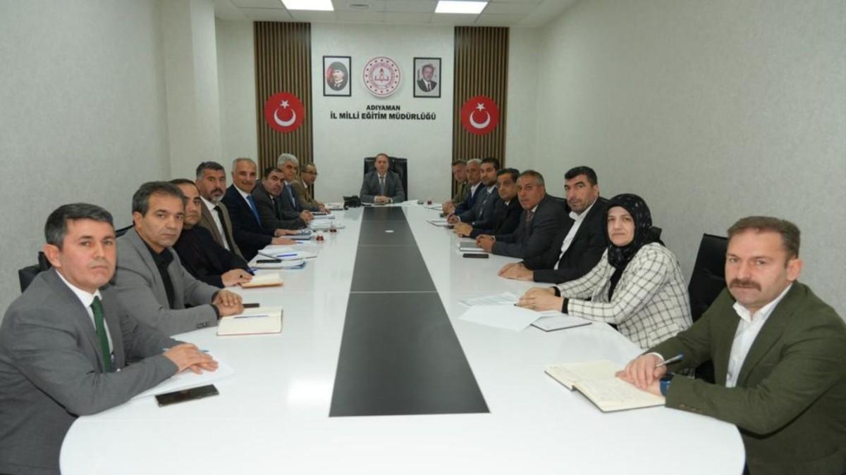 Adıyaman’da Haftalık Eğitim Değerlendirme Toplantısı yapıldı