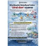 Büyükşehir'den üreticilere “zirai don" uyarısı