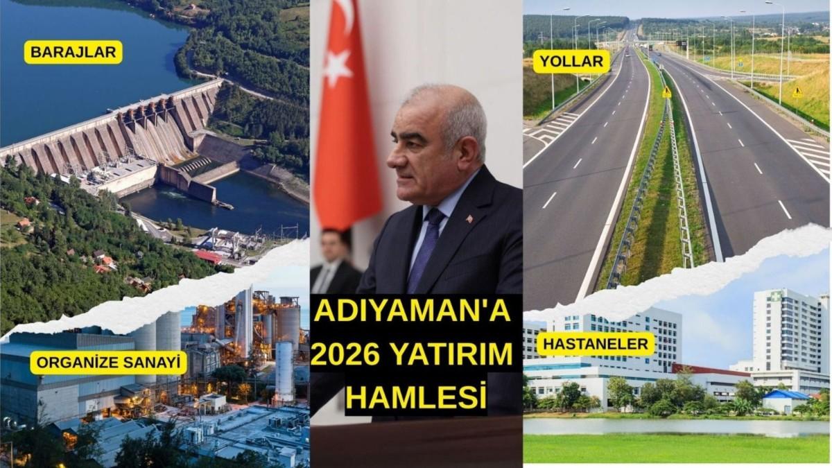 Milletvekili Özhan Adıyaman için 2026 yılı yatırım planlarını açıklandı