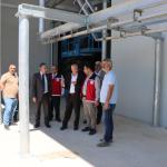 ADIYAMAN (PHA) - Adıyaman İl Tarım ve Orman Müdürü Abdulkadir Akkan, İl Müdür Yardımcısı Mahmut Nedim Baybatmaz ve Şube Müdürü Mehmet Sinan Bulut ile birlikte Merkez İlçede yapımı devam eden Adıyaman Belediyesi Hayvan Pa...