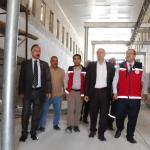 ADIYAMAN (PHA) - Adıyaman İl Tarım ve Orman Müdürü Abdulkadir Akkan, İl Müdür Yardımcısı Mahmut Nedim Baybatmaz ve Şube Müdürü Mehmet Sinan Bulut ile birlikte Merkez İlçede yapımı devam eden Adıyaman Belediyesi Hayvan Pa...
