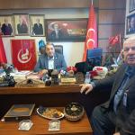 MALATYA (PERRE) - Berfin GÜRBÜZ - GAP Gazeteciler Birliği Genel Başkanı Zeynel Abidin Kıymaz ile Birliğin Ankara Temsilcisi Hidayet Özpolat, MHP Malatya Milletvekili Mehmet Celal Fendoğlu'nu Türkiye Büyük Millet Meclisi'...