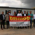 ADIYAMAN (PHA) - Musa GÜRBÜZ - TMMOB Adıyaman İl Koordinasyon Kurulu Sekreteri Tuncay Kaya, 6 Şubat depremlerinin ardından başlatılan Yerinde Dönüşüm Projesi ve kent merkezindeki çarşı projesine ilişkin konteyner yerleşk...
